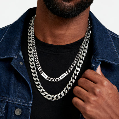 Engraving 1-6 Name Cuban Chain Necklace