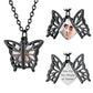 Customized Picture Necklace Hollow Butterfly Locket