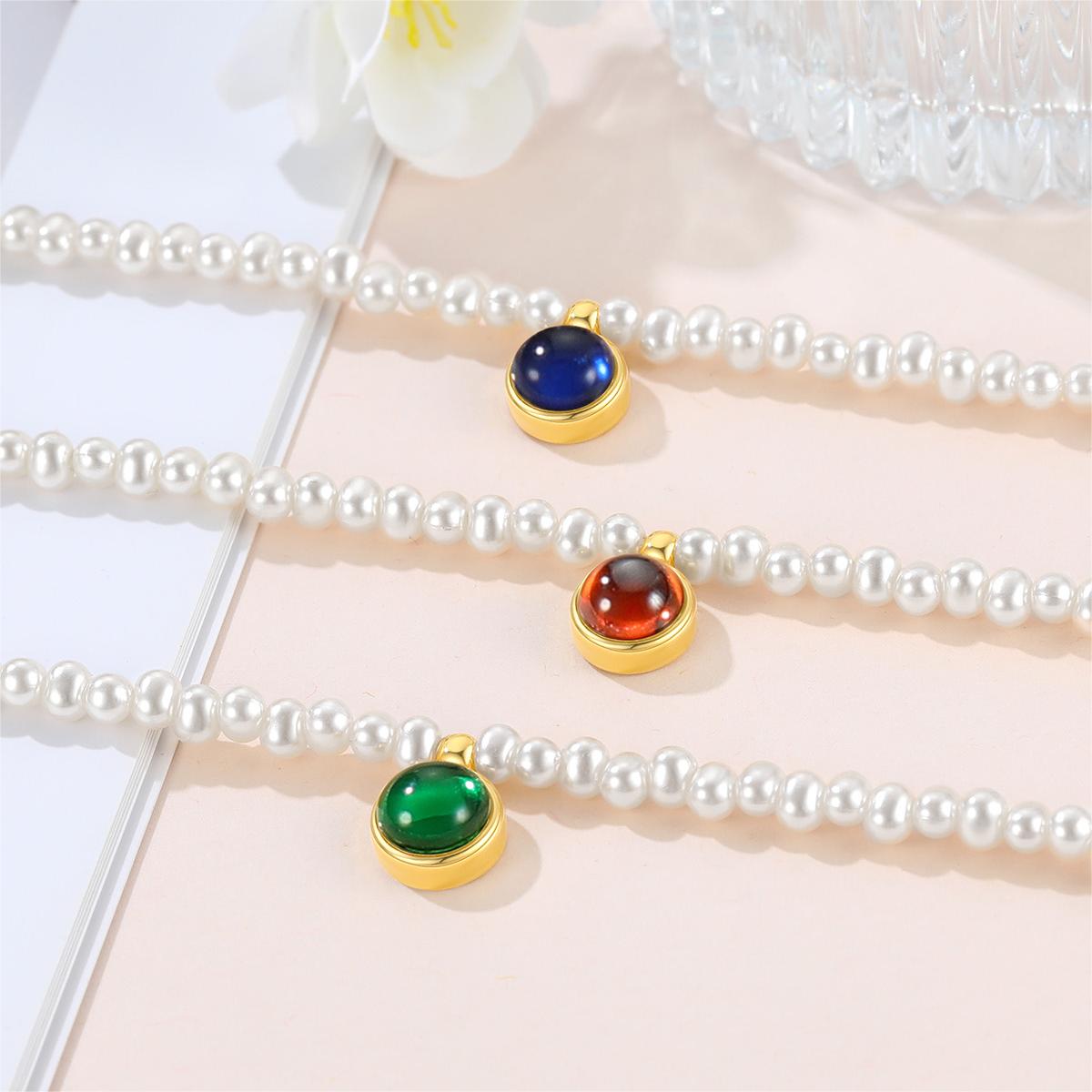 Baroque Pearl Necklace With Birthstone