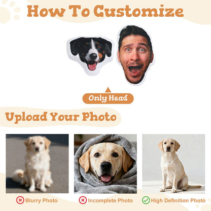 Face Pillow with Picture Double Side