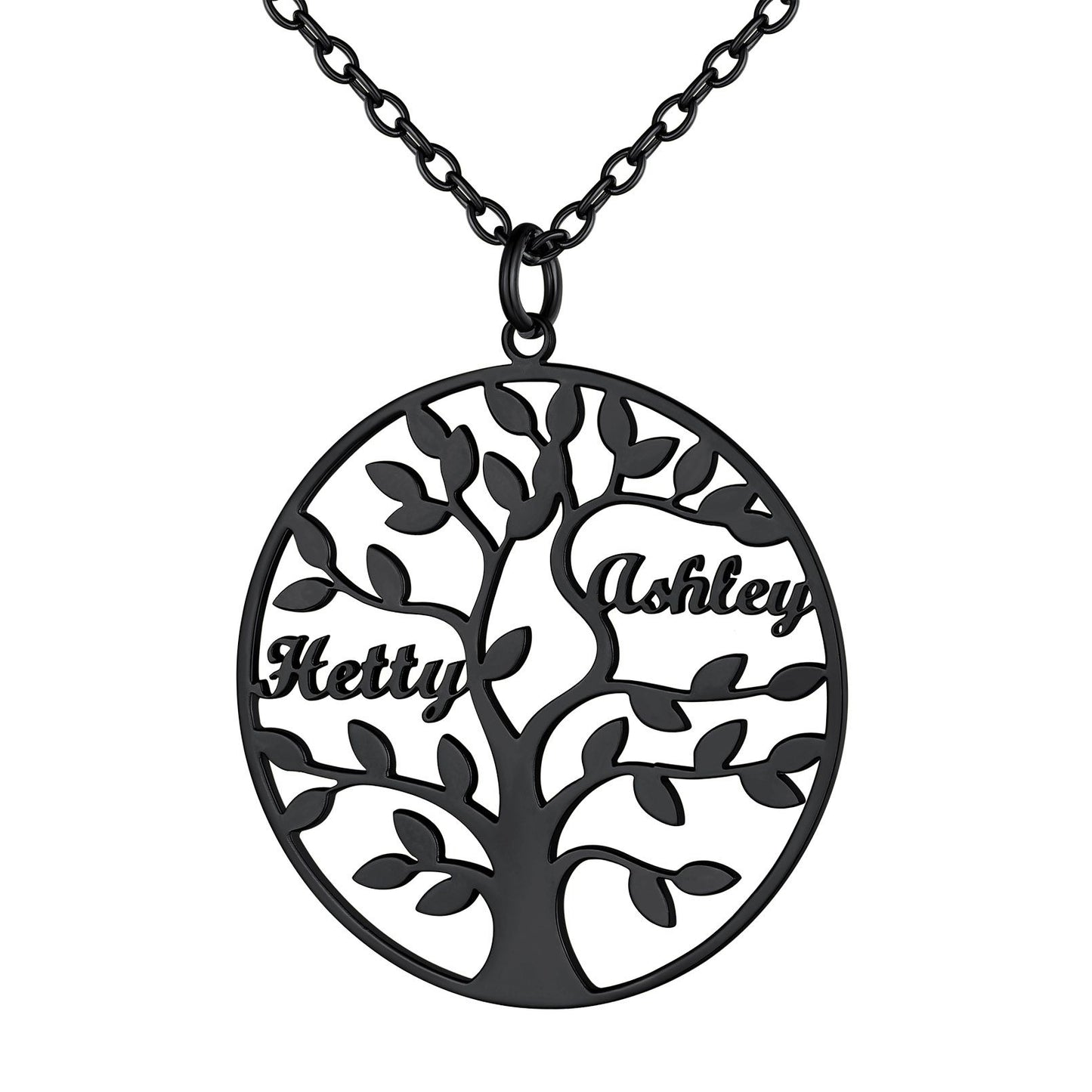 Family Tree of Life Necklaces 2 names