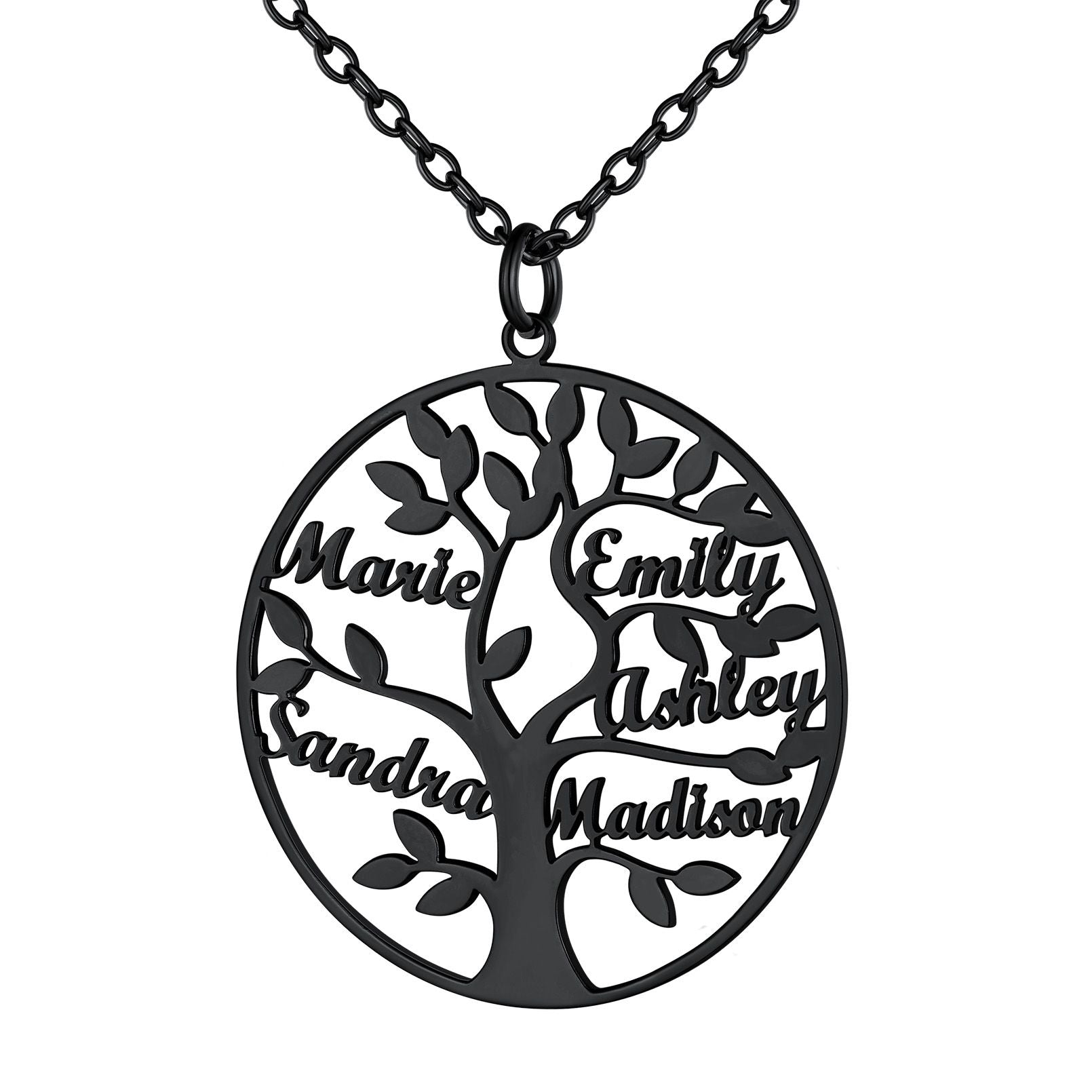 Family Tree of Life Necklaces 5 names