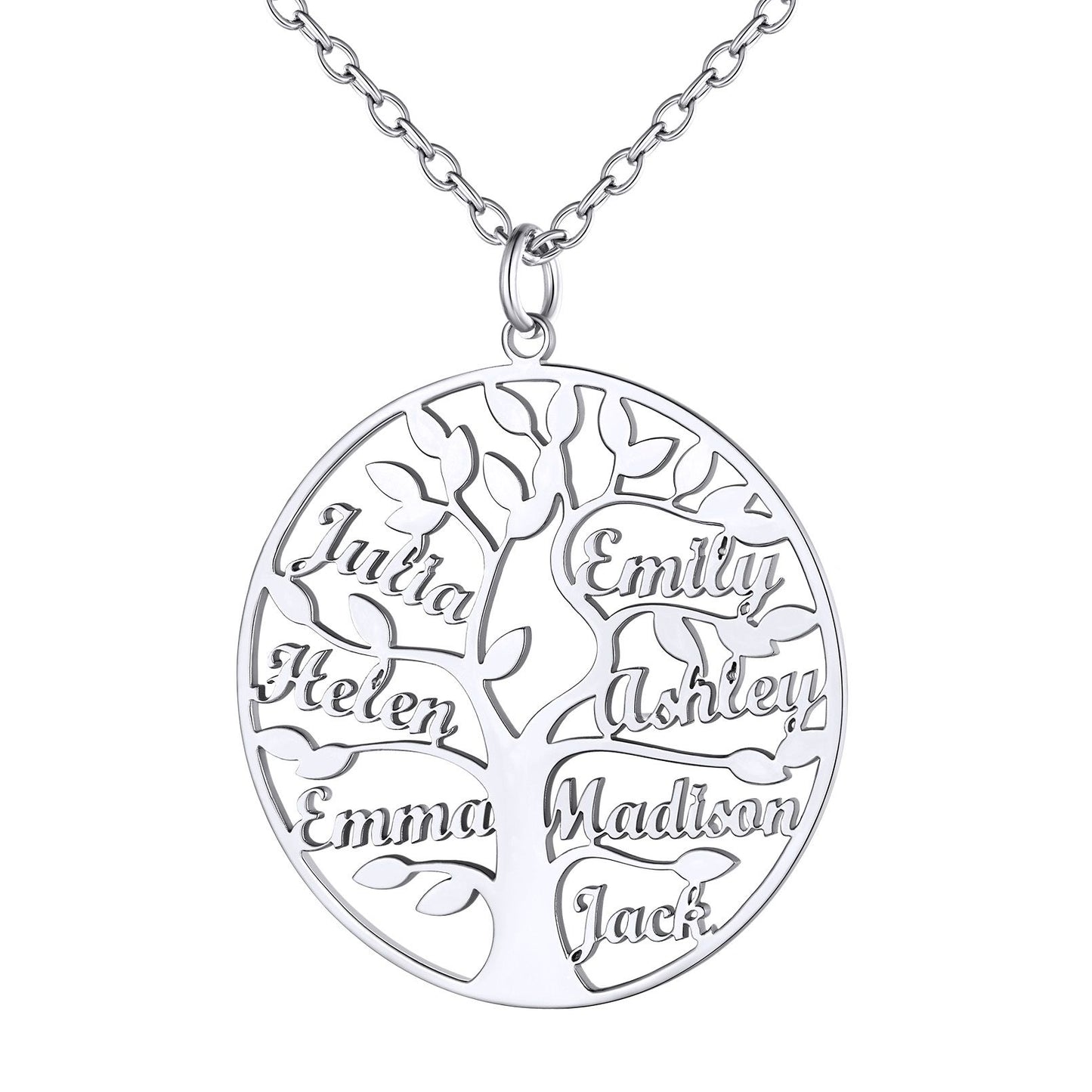 Family Tree of Life Necklaces 7 names