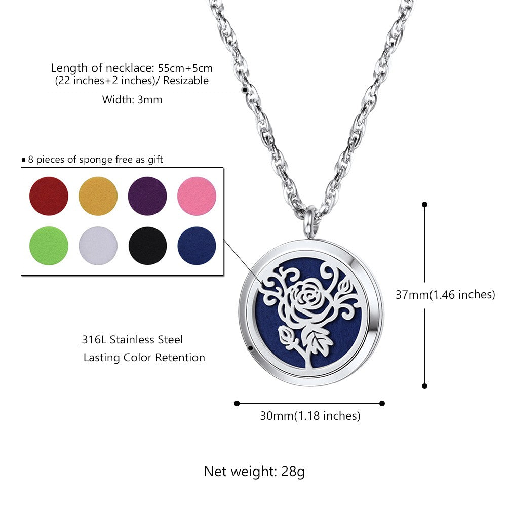 Family tree necklace size