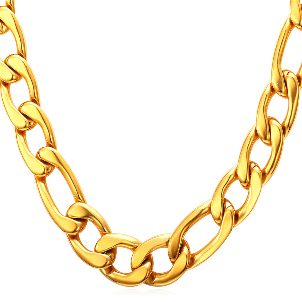 Figaro Chain Necklace in Stainless Steel