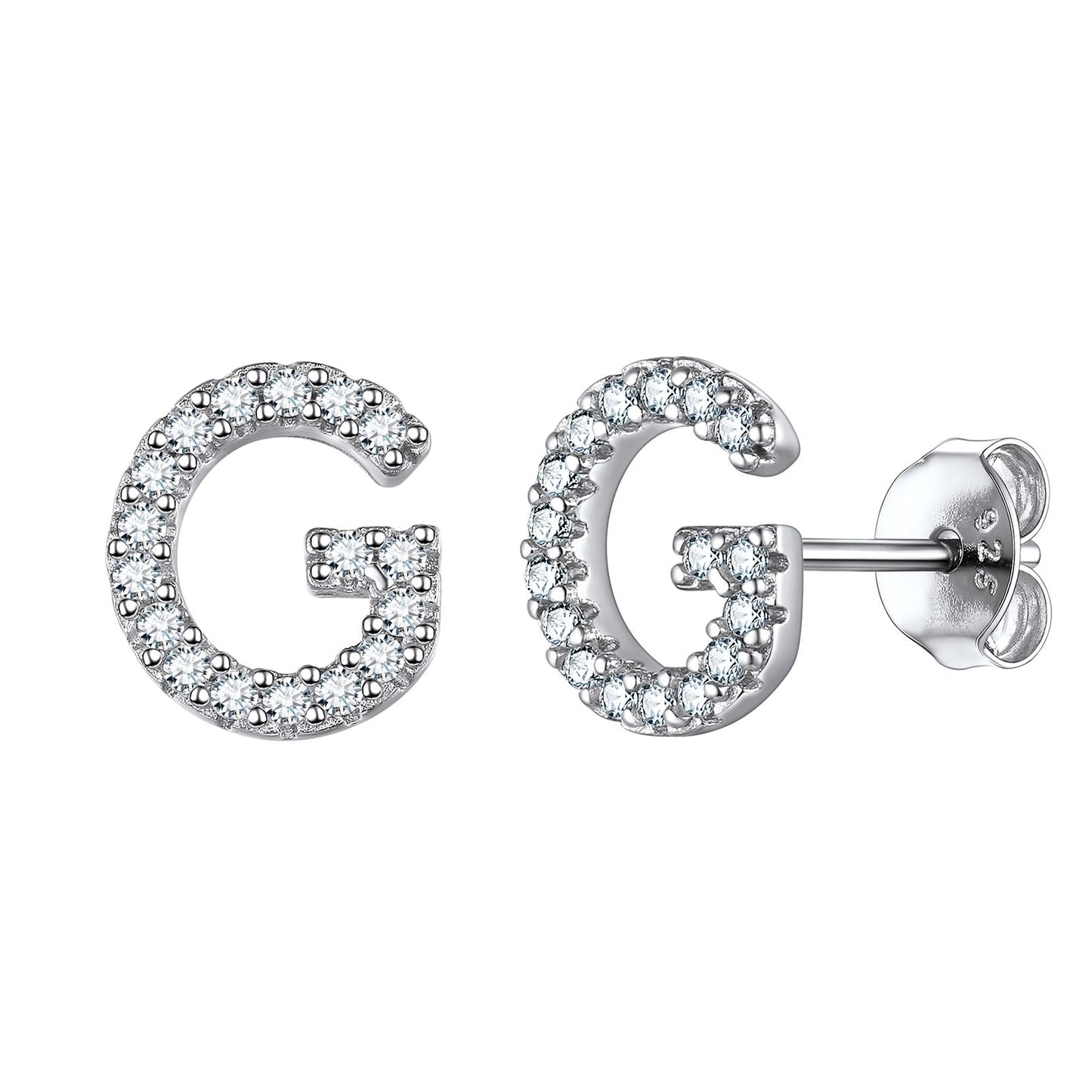 Flash Sale CZ Initial G Stud Earrings