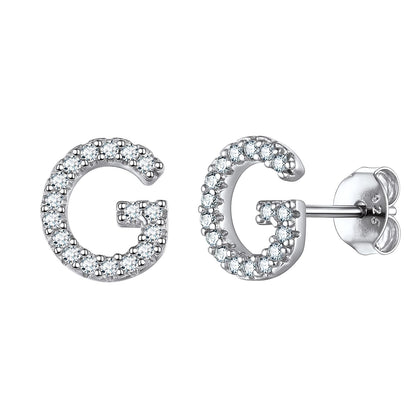 Flash Sale CZ Initial G Stud Earrings