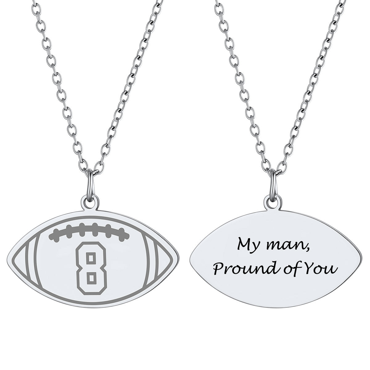 Football Necklaces Jersey Number Necklace
