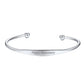 Personalized Engraved Cuff Bracelet For Women silver