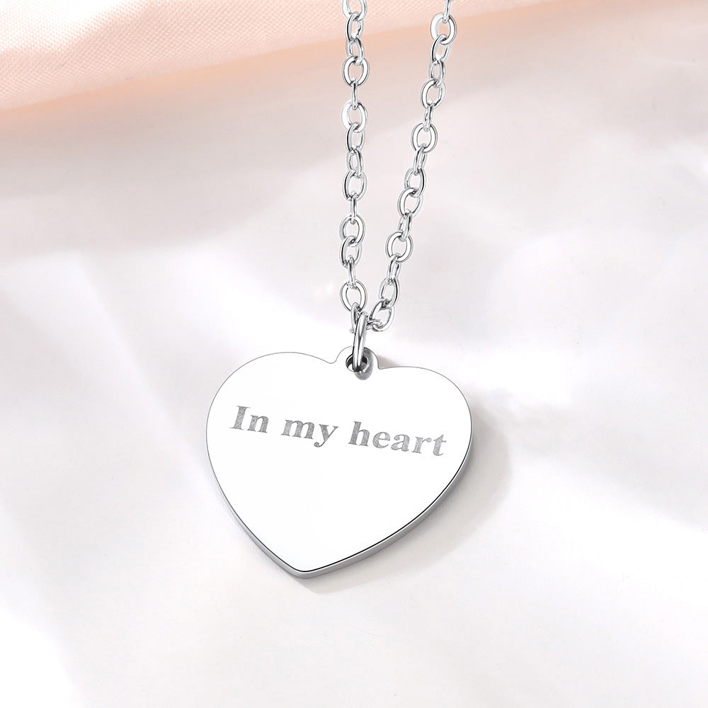 Personalized Heart Shape Photo Necklace for Women