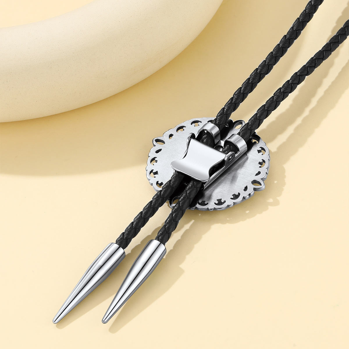Genunie Leather Picture Bolo Ties 