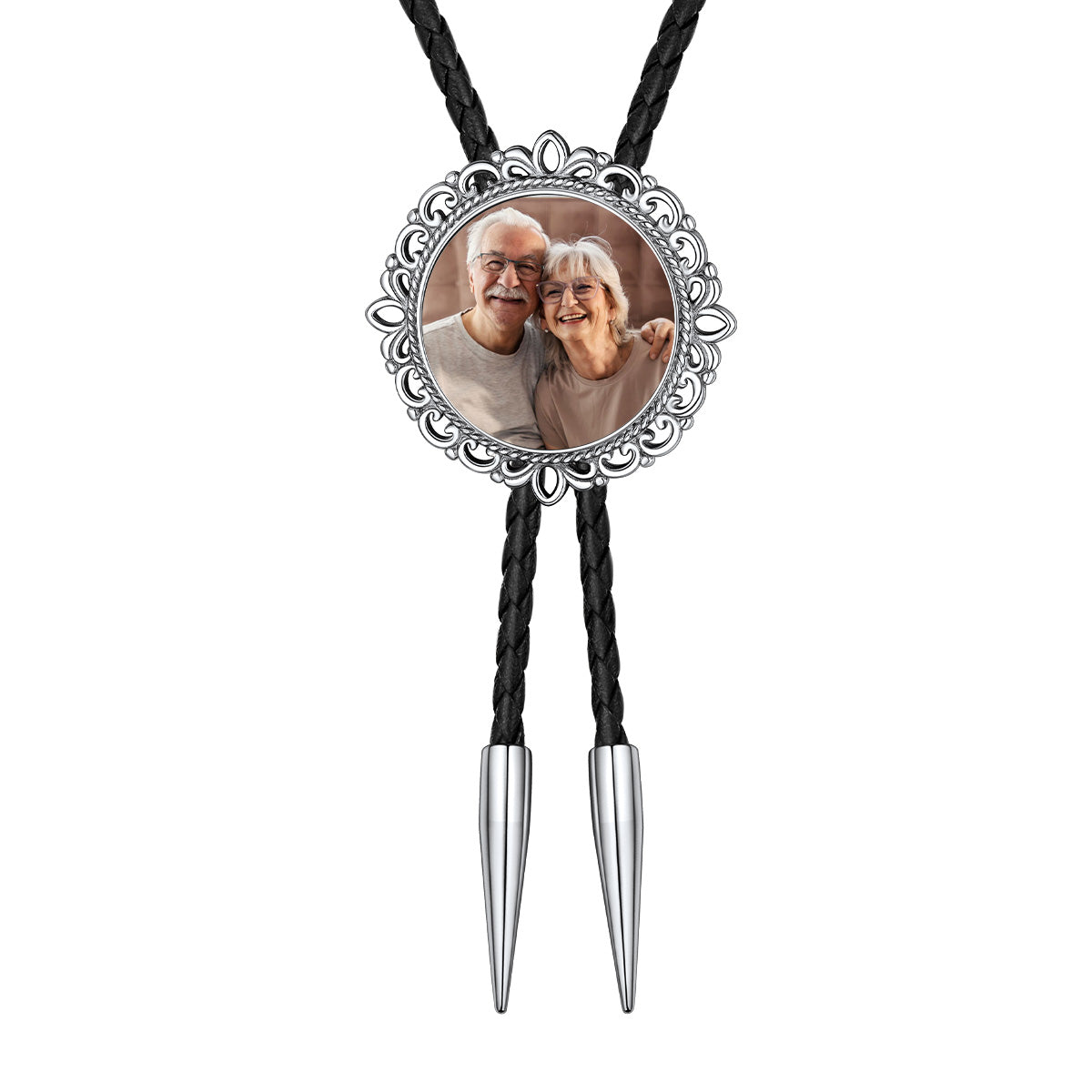 Genunie Leather Picture Bolo Ties for Men