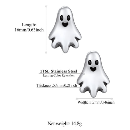 Ghost Stud Earrings for Halloween: Dimension, Durable, Solid