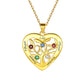 Gold 5 Birthstone Necklace