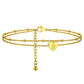 Gold Initial Anklets B