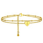 Gold Initial Anklets S