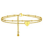 Gold Initial Anklets T