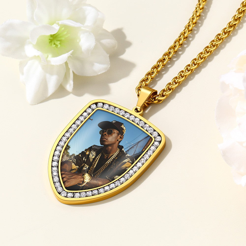 Gold Picture Necklace