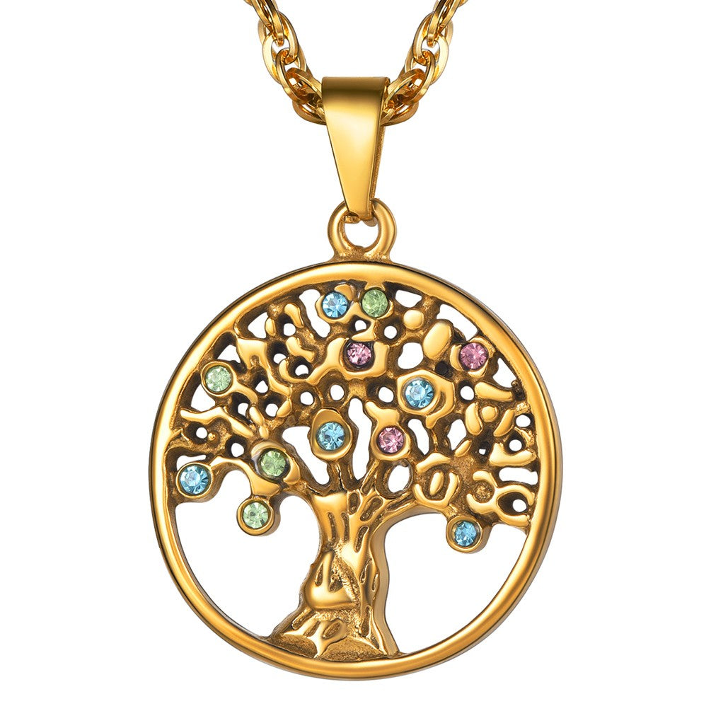 Gold Plated Tree of Life Necklace