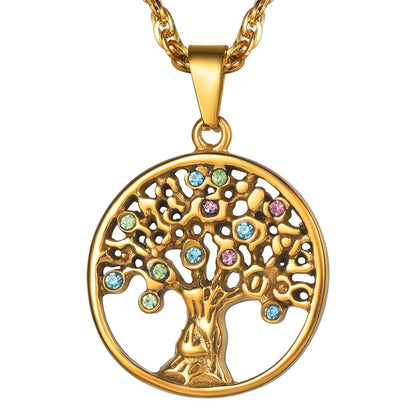Gold Plated Tree of Life Necklace