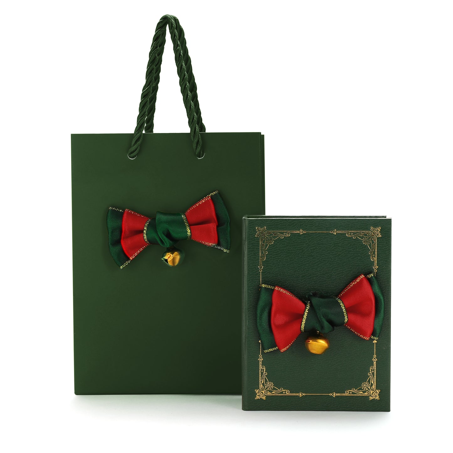 Green Book Shaped Gift Box and Gift Bag
