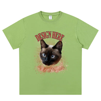 Green Custom Photo and Text T-Shirts