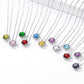 Halo Birthstone Necklace