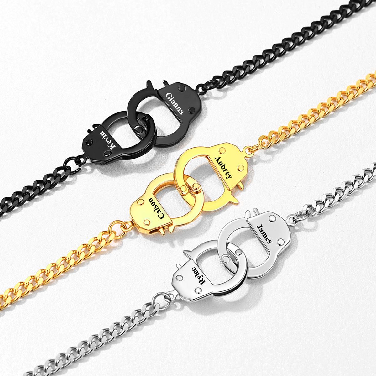 Handcuffs Chain Necklace in different color