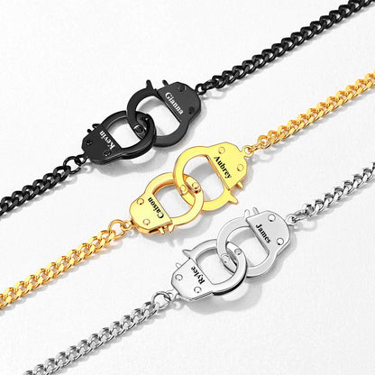 Handcuffs Chain Necklace in different color