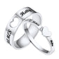 Custom Engraved Name Matching Promise Band Rings for Couples