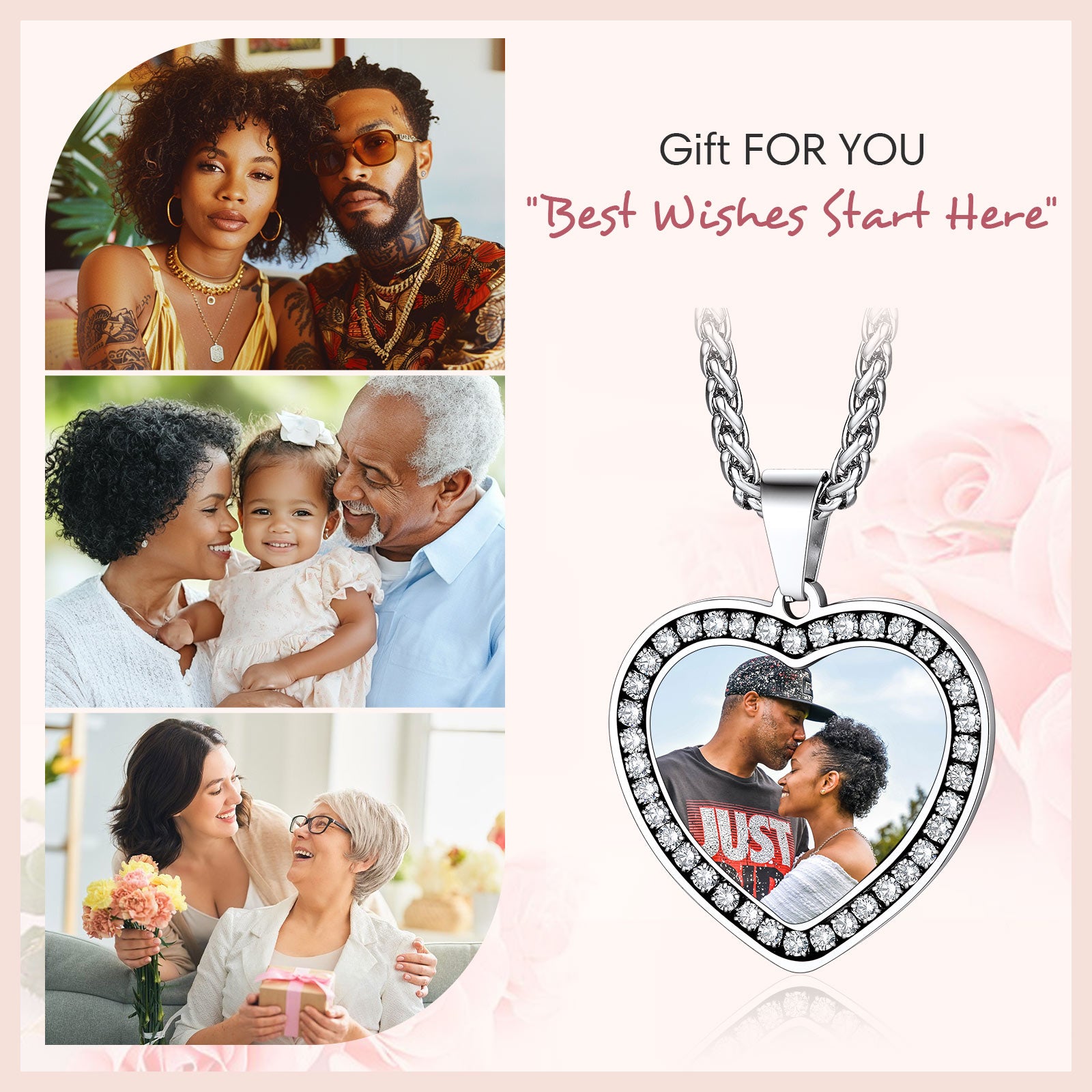 Heart Photo Necklace