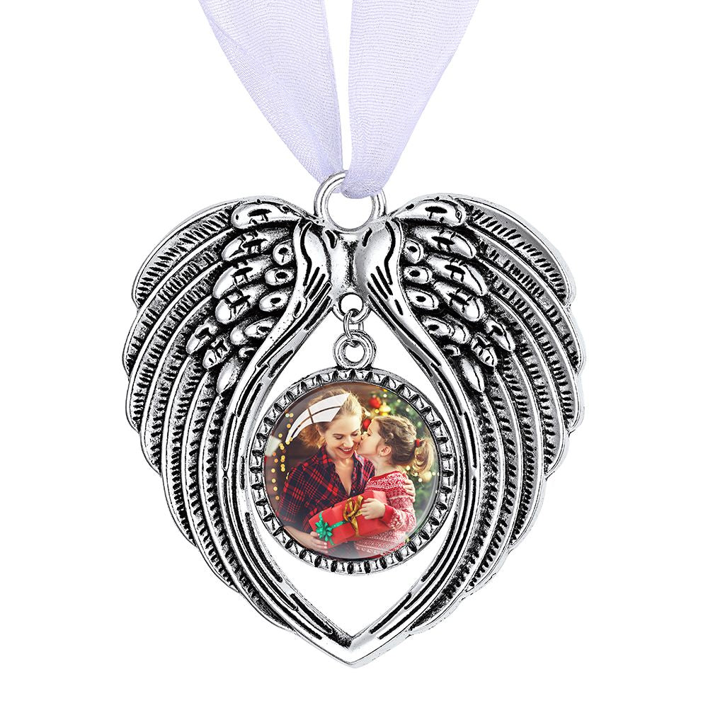Heart Christmas Ornaments with Custom Photo