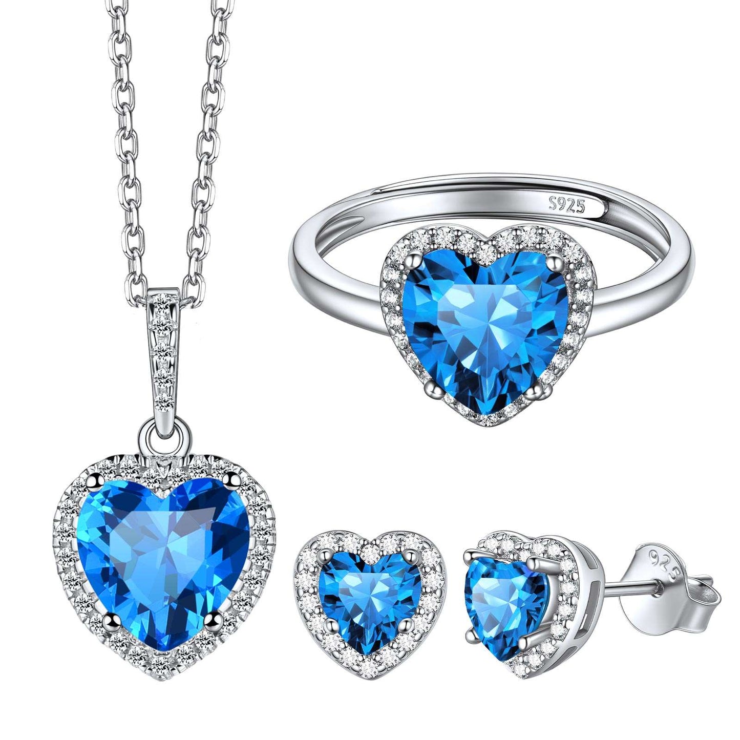 Heart December Birthstone Jewelry