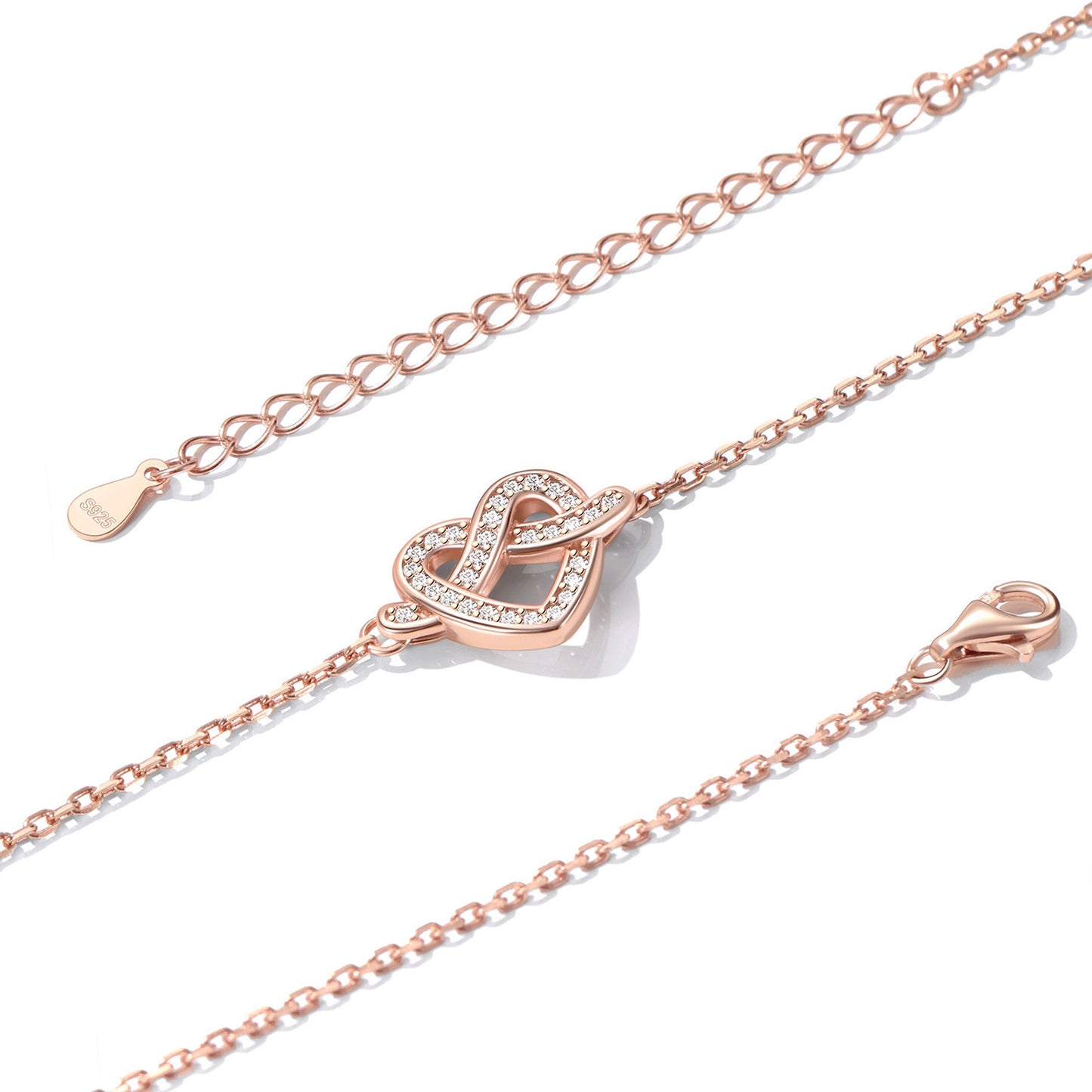 Heart Love Knot Necklace