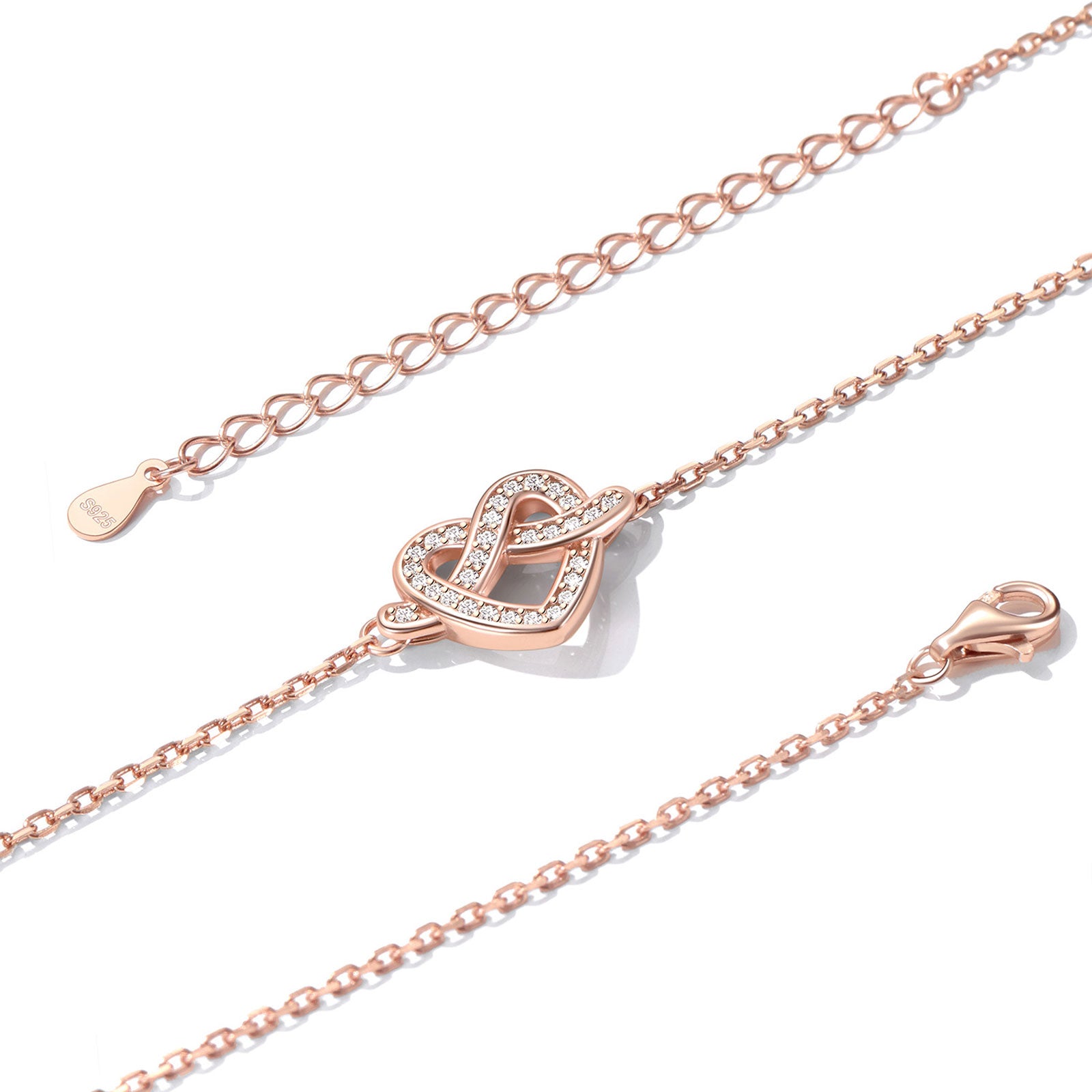 Heart Love Knot Necklace