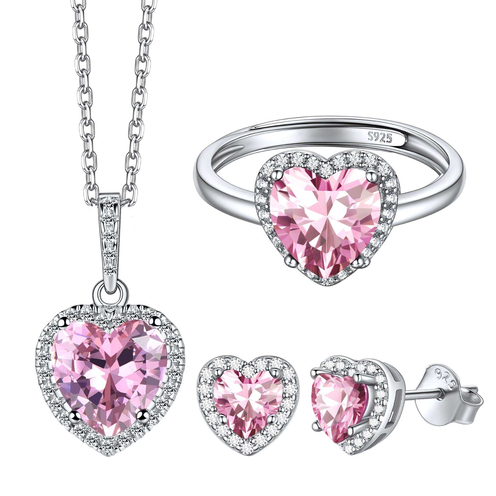 Heart October Birthstone Jewelry