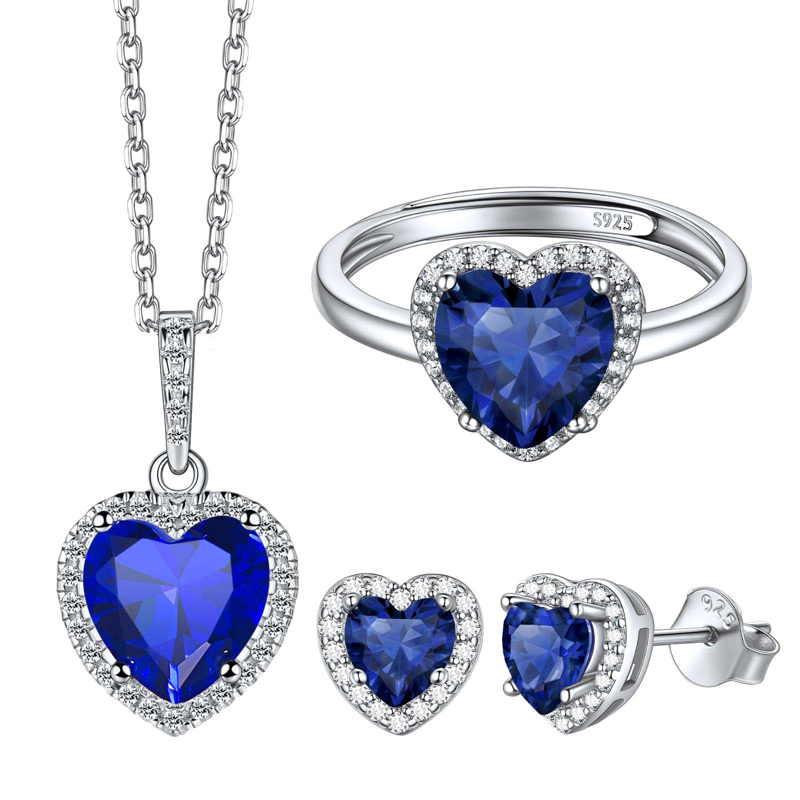 Heart September Birthstone Jewelry