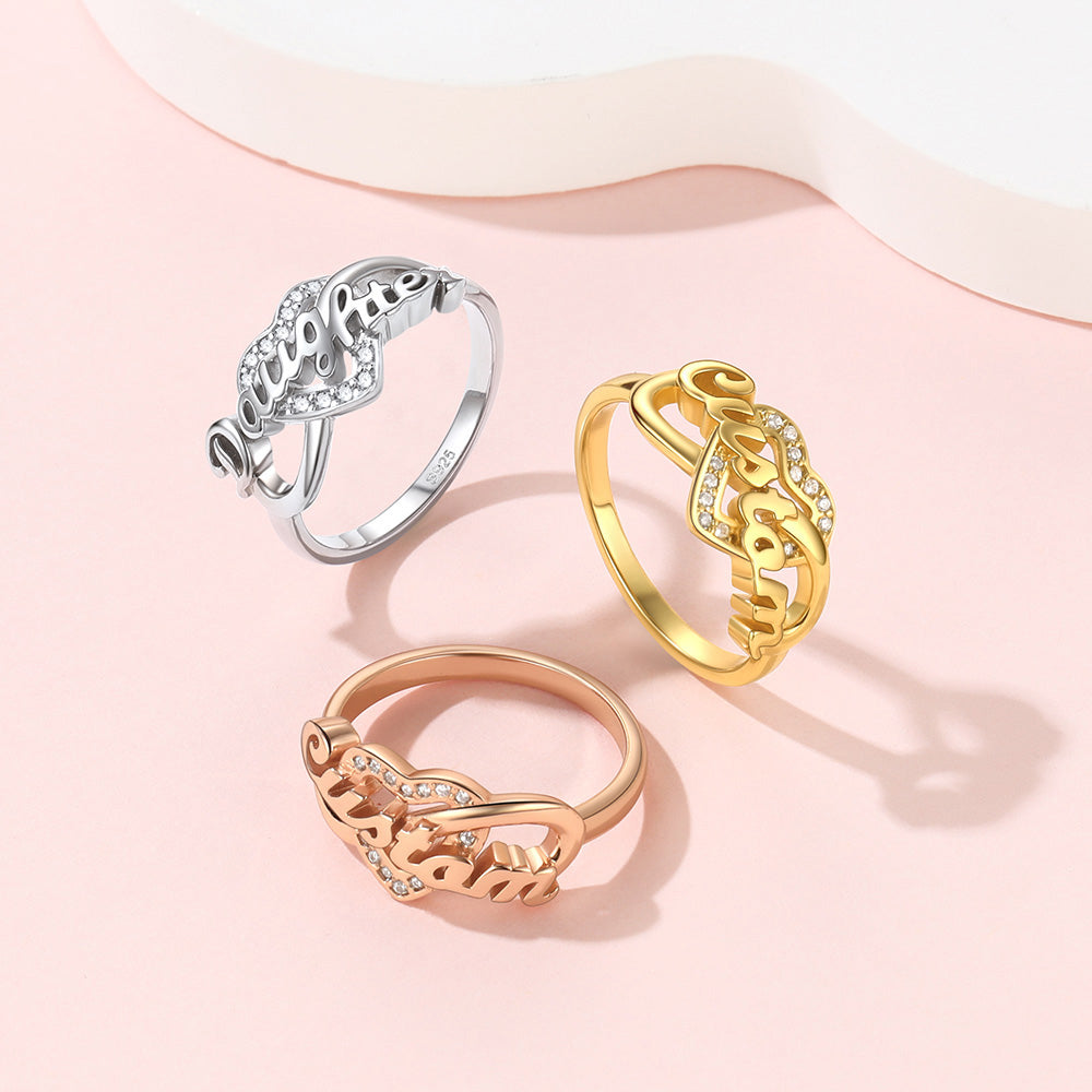 Initial Heart Rings