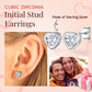 Initial Stud Earrings