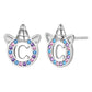 Initial C Earrings 