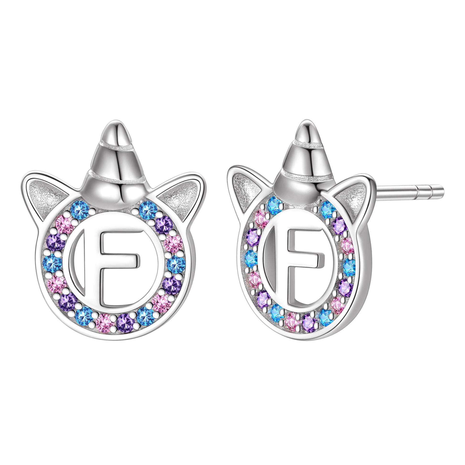 Initial Earrings F