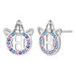 Initial Earrings H