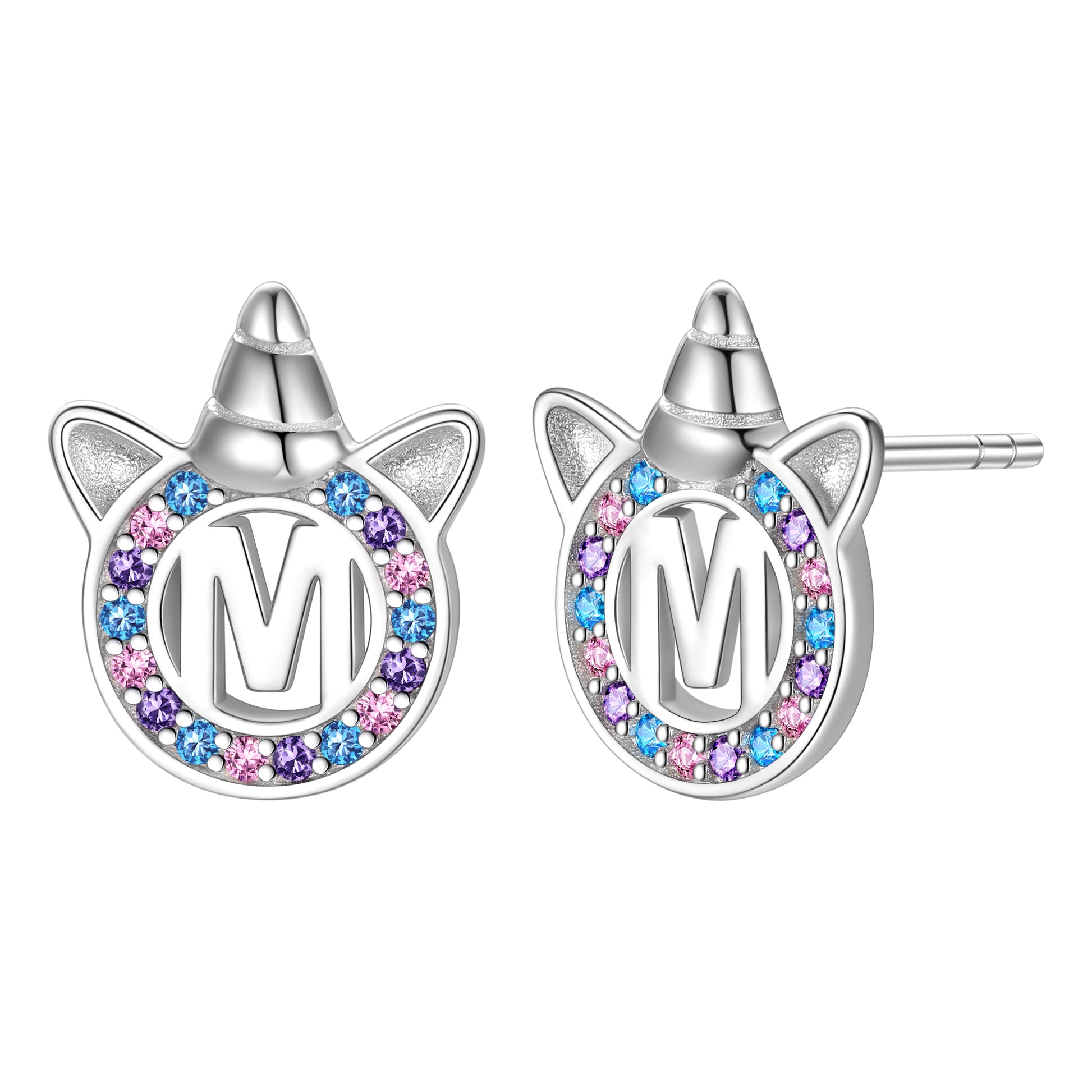 Initial Earrings M