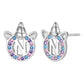 Initial Earrings N