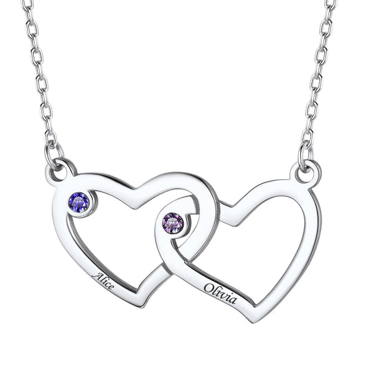 Interlocking Birthstone Necklace