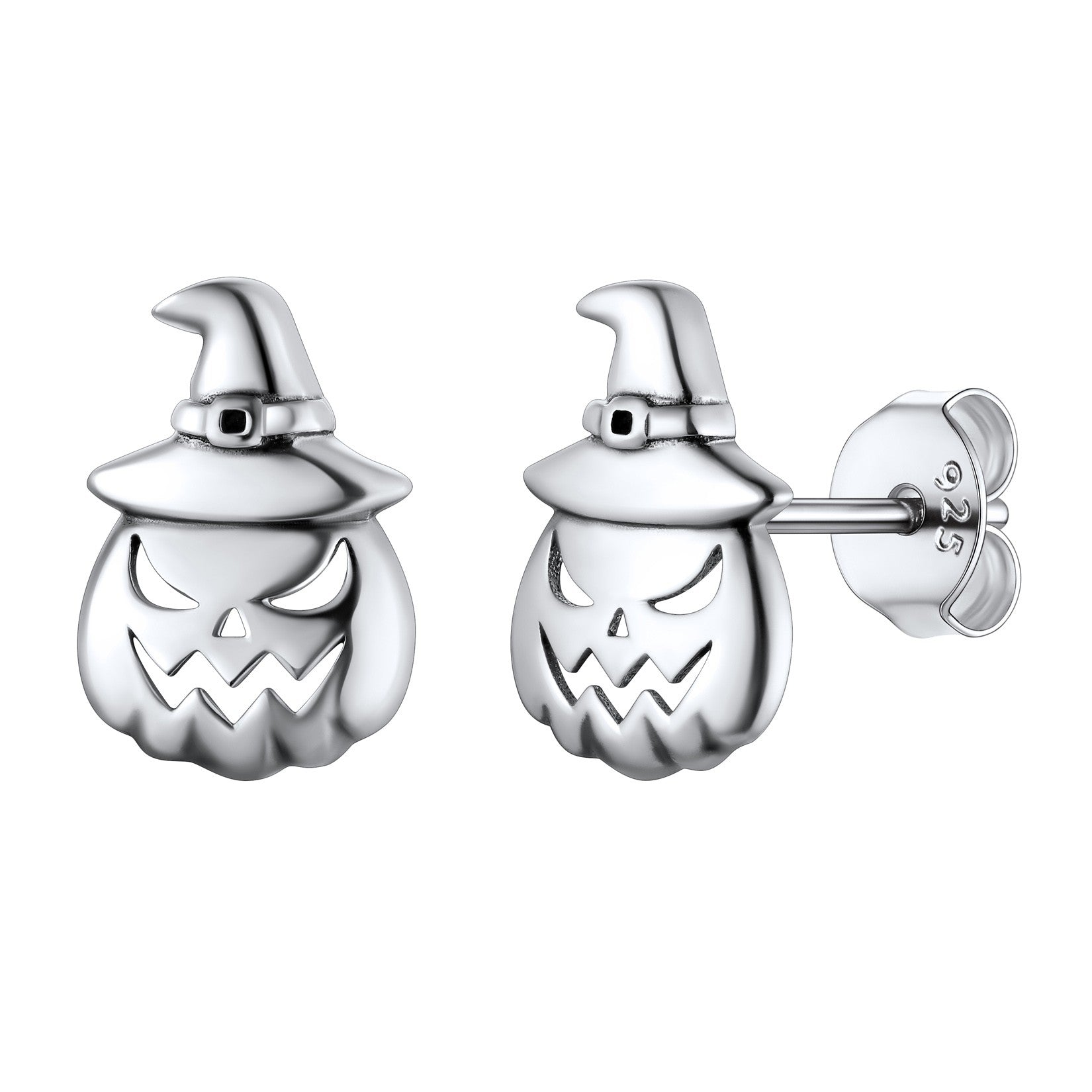 Jack Skellington Stud Earrings in 925 Sterling Silver