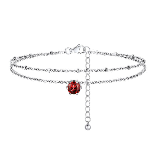 January Birthstone Anklet UA30331