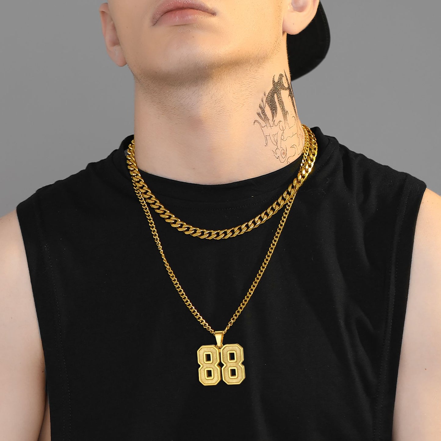 Jersey Number Necklace Sport Necklace for Men