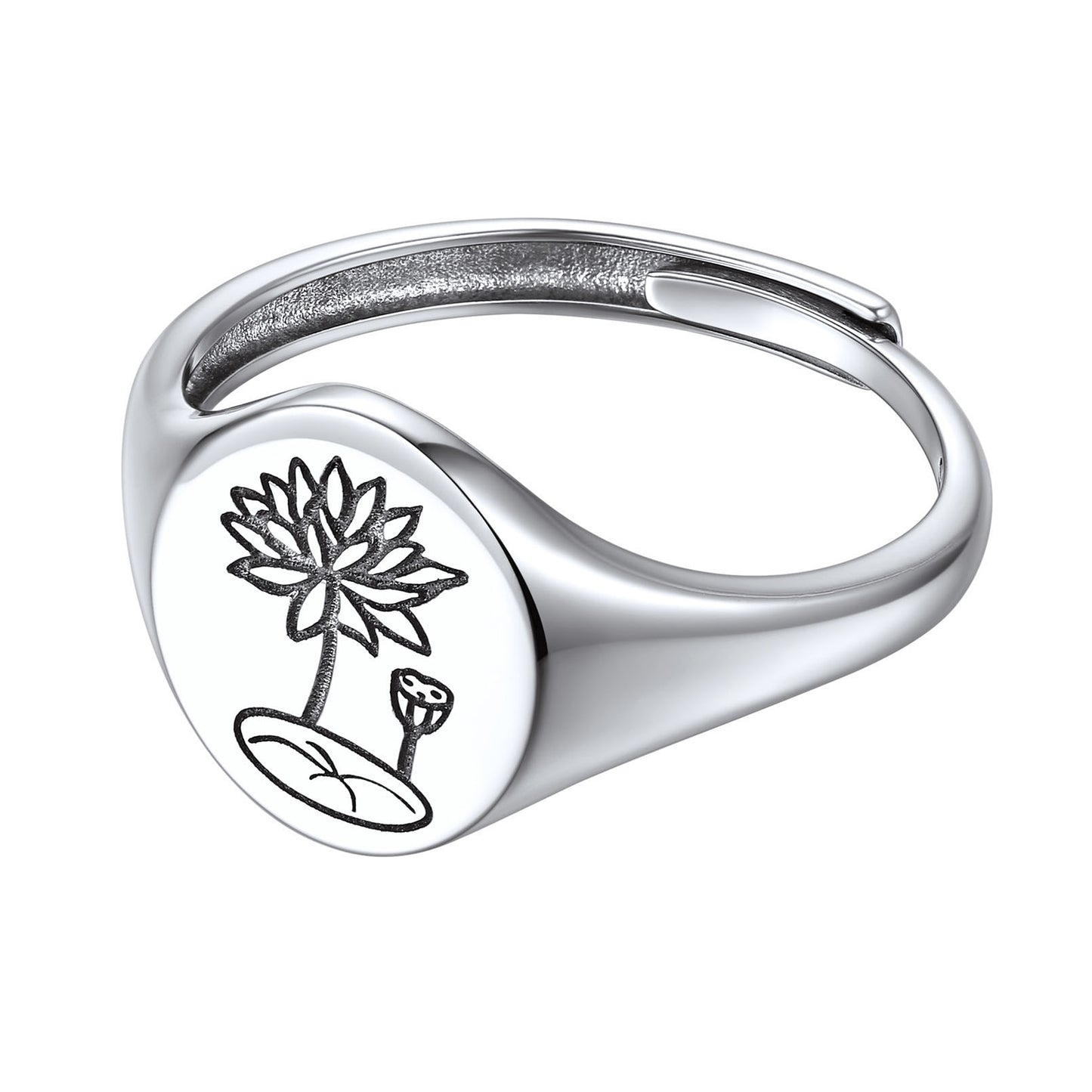 July Birth Flower Ring