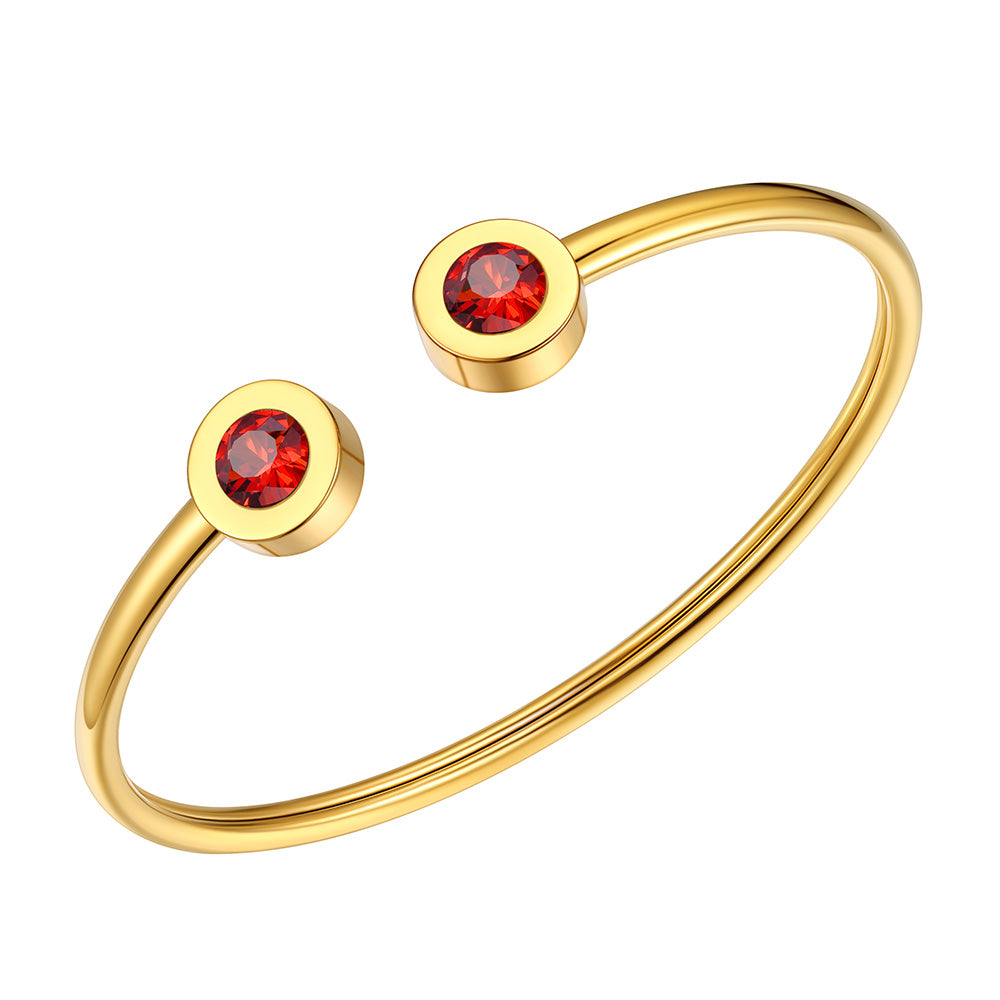 July Birthstone Bracelet Gold